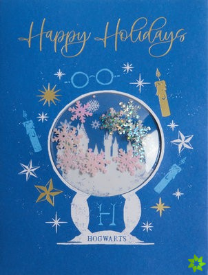 Harry Potter: Hogwarts Snow Globe Embellished Card