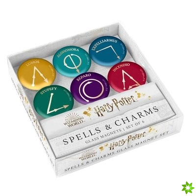 Harry Potter: Spells and Charms Glass Magnet Set