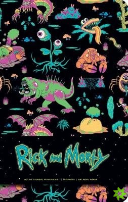Rick and Morty Deluxe Hardcover Ruled Journal