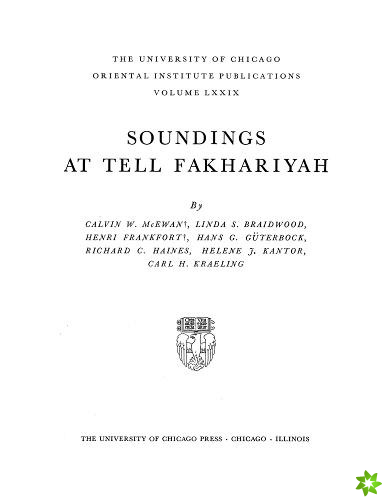 Soundings at Tell Fakhariyah