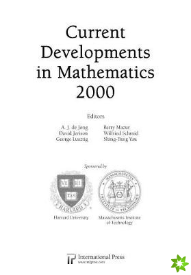 Current Developments in Mathematics, 2000