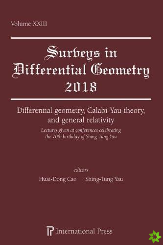 Differential geometry, Calabi-Yau theory, and general relativity