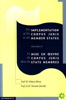 Implementation of the Corpus Juris in the Member States