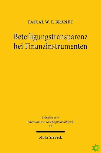 Beteiligungstransparenz bei Finanzinstrumenten
