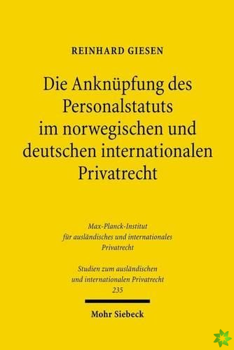 Die Anknupfung des Personalstatuts im norwegischen und deutschen internationalen Privatrecht