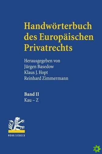 Handwoerterbuch des Europaischen Privatrechts