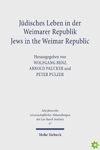 Judisches Leben in der Weimarer Republik /Jews in the Weimar Republic