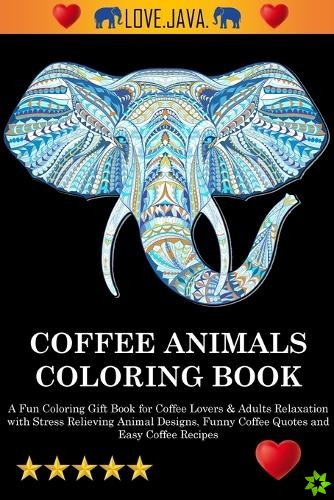 Coffee Animals Coloring Book