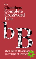 The Chambers Crossword Lists - New Edition