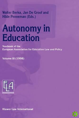 Autonomy in Education