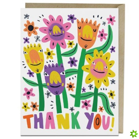 6 Pack Barry Lee for Em & Friends Thank You Flowers Thank You Card