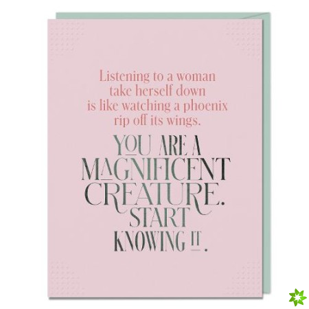 6-Pack Elizabeth Gilbert You Are A Magnificent Creature Card