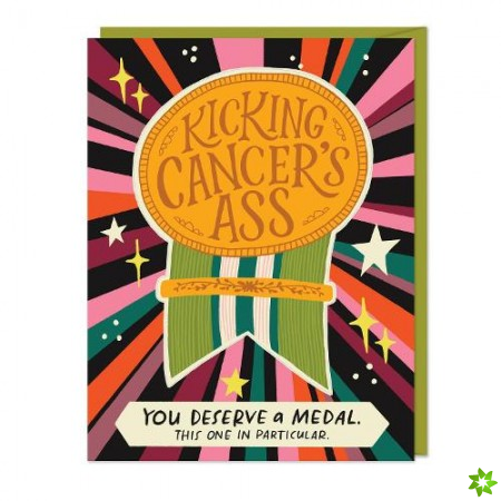 6-Pack Em & Friends Kicking Cancers Ass Sticker Cards