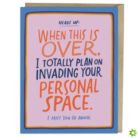 6-Pack Em & Friends Personal Space Greeting Cards