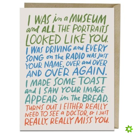 6-Pack Em & Friends Really Miss You Card