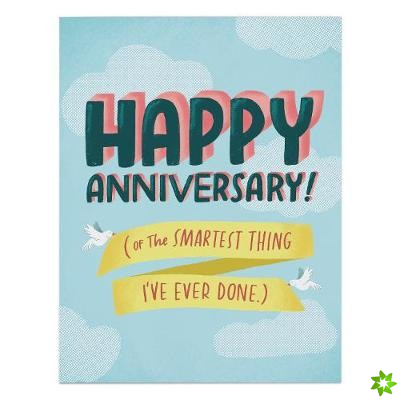 6-Pack Em & Friends Smartest Things Anniversary Card