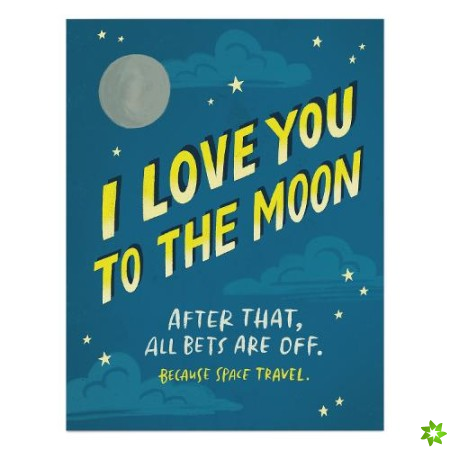 6-Pack Em & Friends To The Moon Love Card