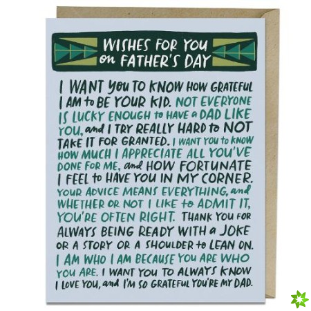 6-Pack Em & Friends Wishes For You Fathers Day Card