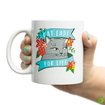 Em & Friends Cat Lady Mug (Gray)