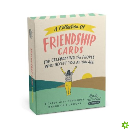 Em & Friends Friendship/Encouragement Cards, Box of 8 Assorted