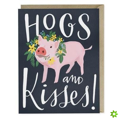 Em & Friends Hogs and Kisses Card
