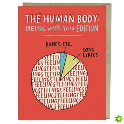 Em & Friends Human Body Pie Chart Love Card