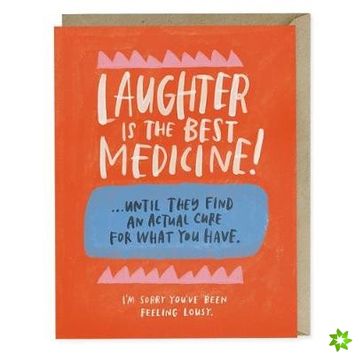 Em & Friends Laughter is the Best Medicine Empathy Card