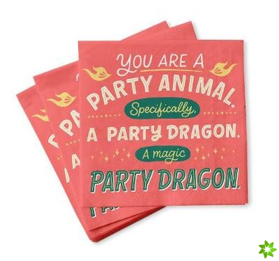 Em & Friends Party Animal Cocktail Napkins, Pack of 20