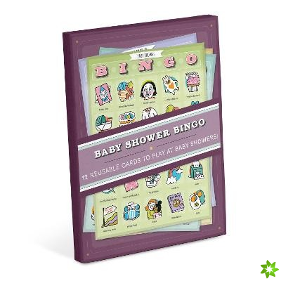 Knock Knock Baby Shower Bingo, 12 Reusable Cards for WFH Calls