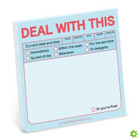 Knock Knock Deal with This Sticky Note (Pastel Edition)