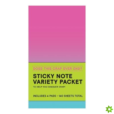 Knock Knock Does This Crap Ever End? Sticky Notes Variety Pack Set