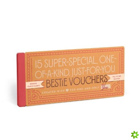Knock Knock Fill in the Love Bestie Vouchers, Booklet of 15 Friend Coupons