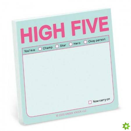 Knock Knock High Five Sticky Notes (Pastel Edition)