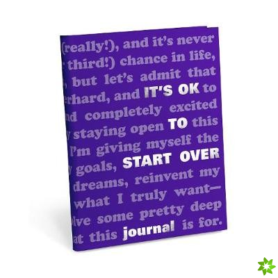 Knock Knock It's OK to Start Over Journal