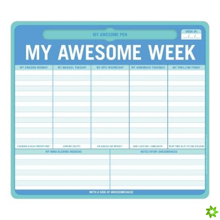 Knock Knock My Awesome Week Pen to Paper Mousepad