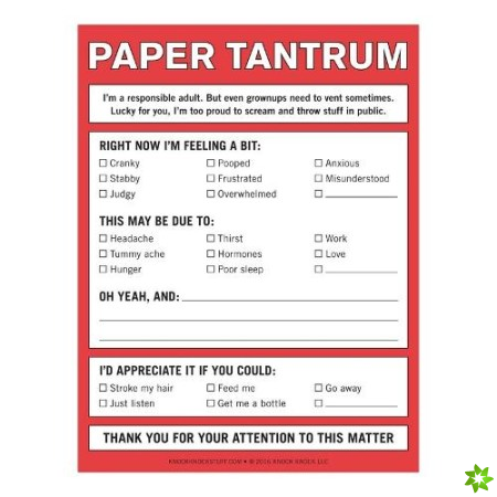 Knock Knock Paper Tantrum Nifty Notes