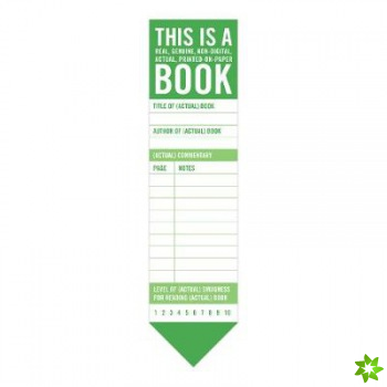 Knock Knock This is a Book Bookmark Pad