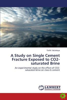 Study on Single Cement Fracture Exposed to Co2-Saturated Brine