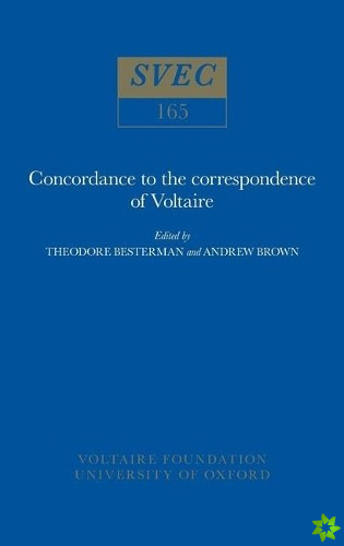 Concordance to the Correspondence of Voltaire