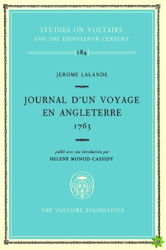 Jerome Lalande, Journal d'un Voyage en Angleterre 1763