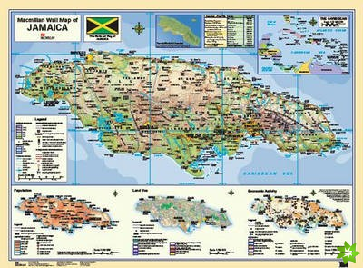Jamaica Wall Map (Paper)