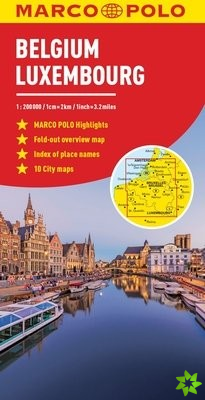 Belgium and Luxembourg Marco Polo Map