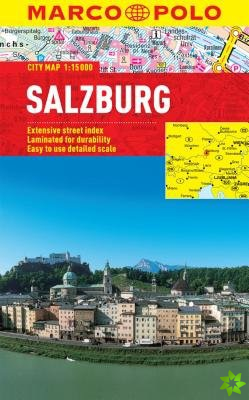Salzburg Marco Polo Laminated City Map