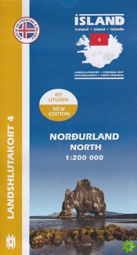 Nordurland North Iceland Map 1: 200 000: Regional map 4