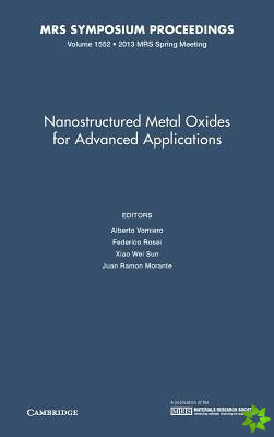 Nanostructured Metal Oxides for Advanced Applications: Volume 1552