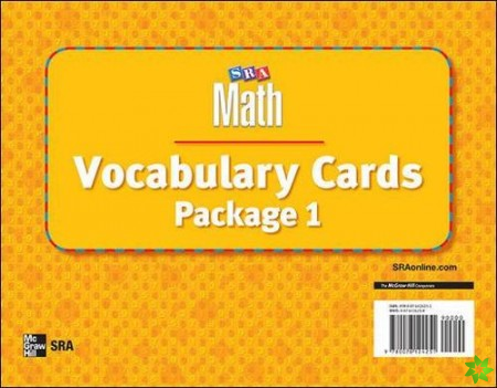 Number Worlds, Vocabulary Card Package I
