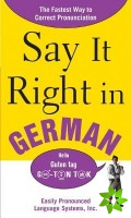 Say It Right In German