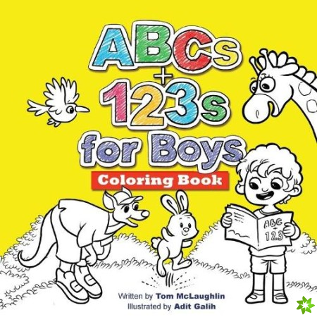 ABCs and 123s for Boys Coloring Book