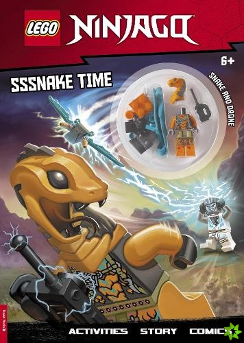 LEGO NINJAGO: Sssnake Time Activity Book (with Snake Warrior Minifigure)