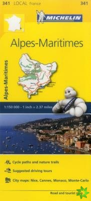 Alpes-Maritimes - Michelin Local Map 341